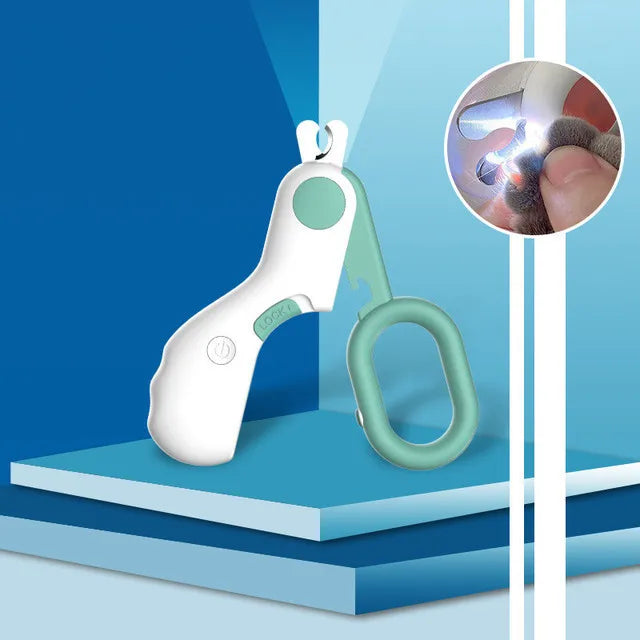 Coupe-griffes professionnel avec lumière LED pour chats et petits chiens