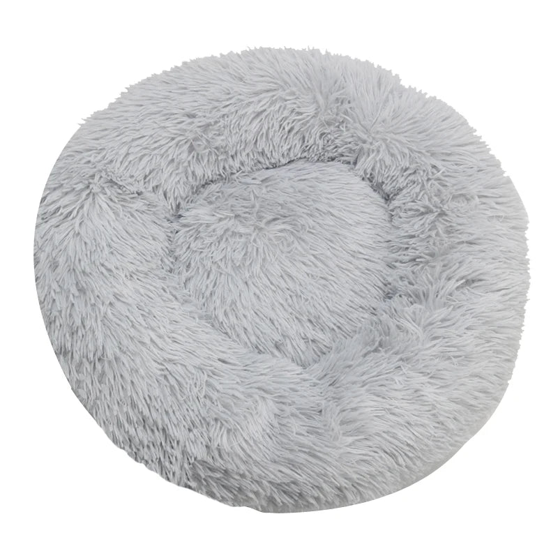 Panier rond en peluche ultra-confort – Lit chaud pour chiens et chats 🐶🐱