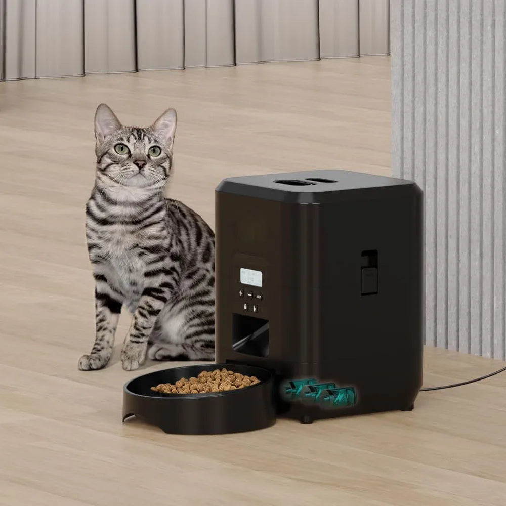 Distributeur automatique intelligent – Repas programmés pour chiens et chats 🐶🐱