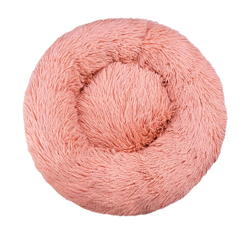 Panier rond en peluche ultra-confort – Lit chaud pour chiens et chats 🐶🐱