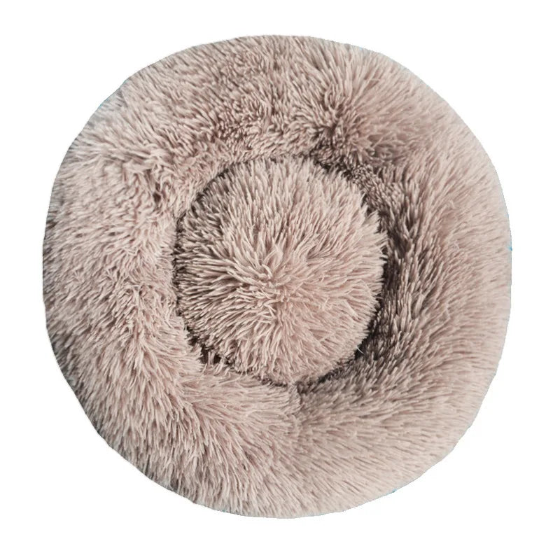 Panier rond en peluche ultra-confort – Lit chaud pour chiens et chats 🐶🐱