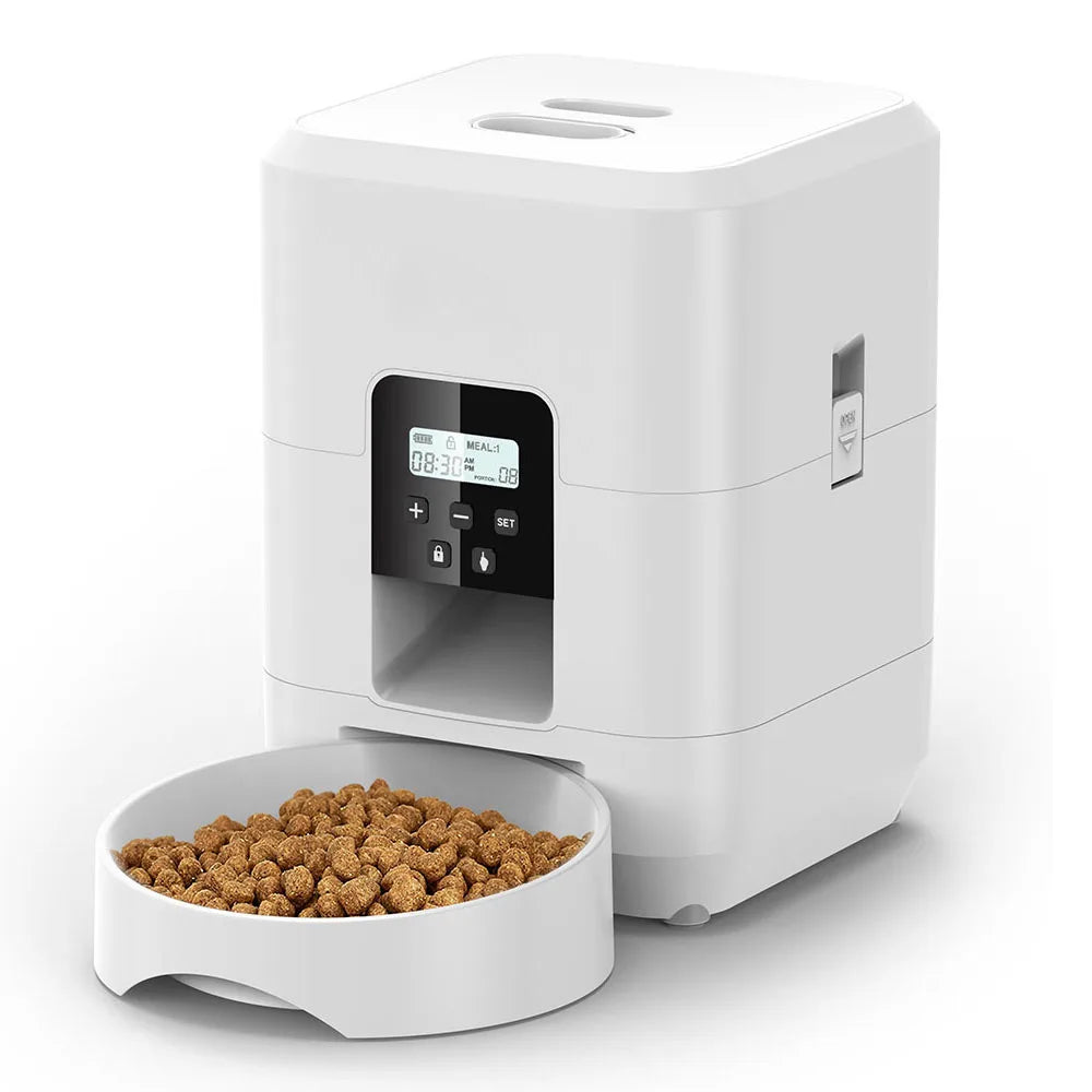 Distributeur automatique intelligent – Repas programmés pour chiens et chats 🐶🐱